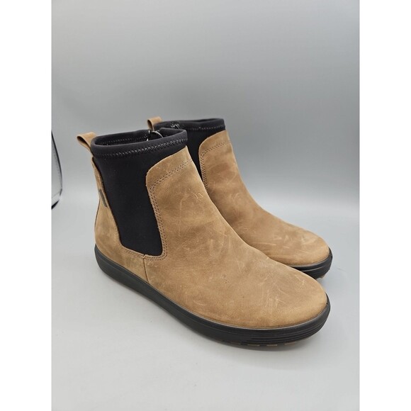 ECCO SOFT 7 TRED WATERPROOF GORE-TEX CHELSEA BOOTS Women's EU 37  US 6-6.5 - Picture 1 of 12